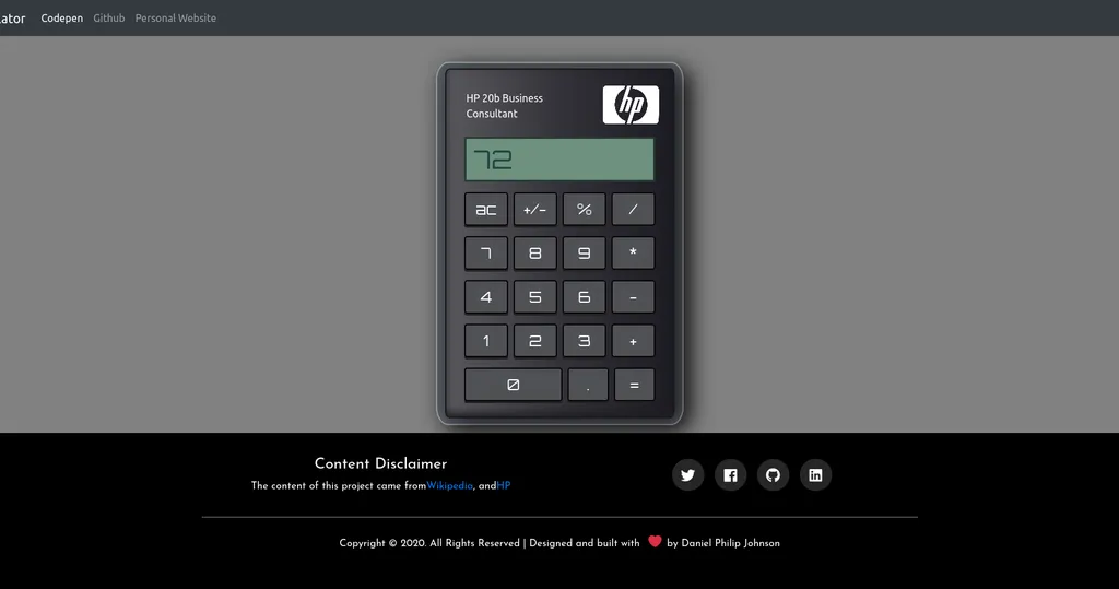 Javascript Calculator